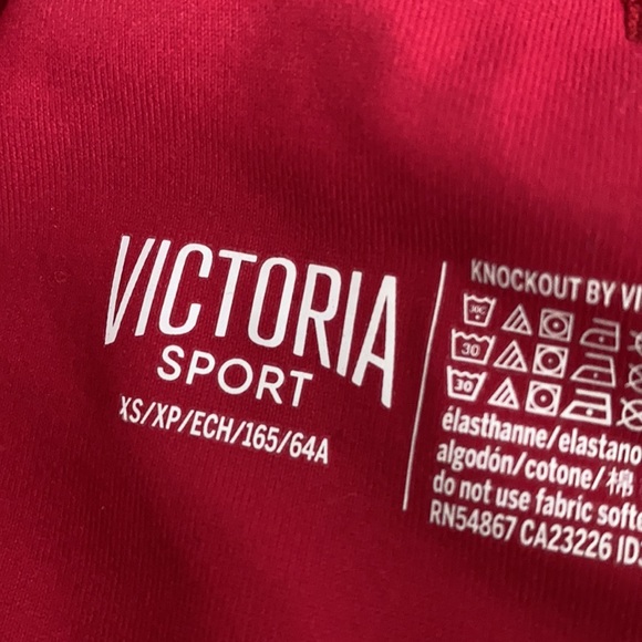 NWT VS Sports knockout red coated tight leggings - Picture 4 of 6